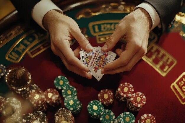 Texas Hold'em table layout on a666